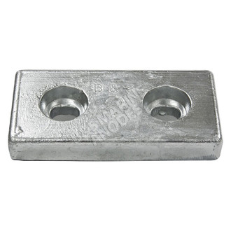 B&S Marine Anodes® - Grand Albin 5.8125" L x 2.875" W x 0.75" H Zinc Hull Plate Anode