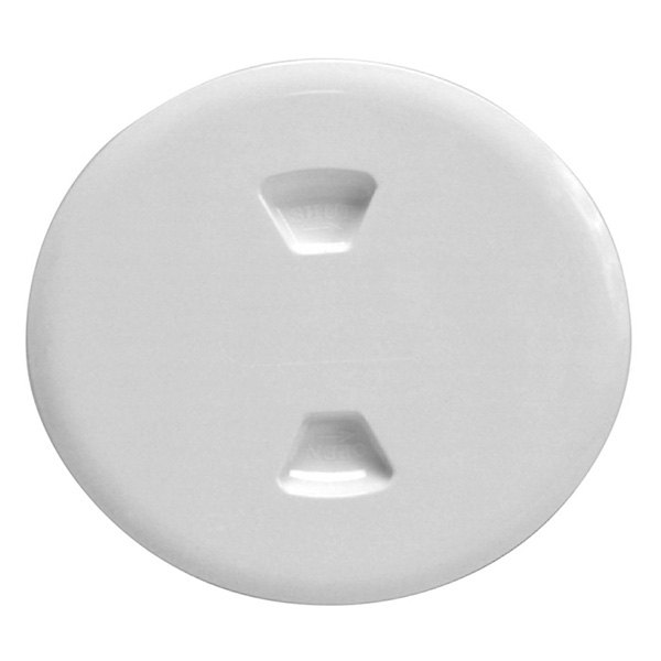 Beckson® - 7" O.D. x 5" I.D. White ABS Twist-Out Deck Plate
