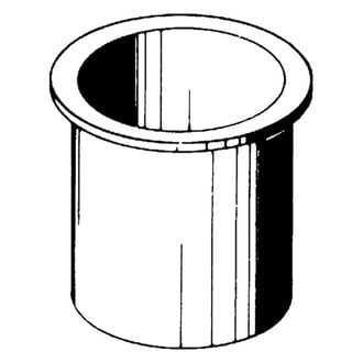 Beckson® - Standard Series 3" D White Can Holder