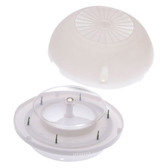 Beckson® - Vent-O-Mate™ White Exhaust Vent with Plastic Cover