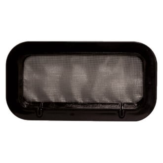 Beckson® PO512DBS20 - 12-1/2" L x 5-1/2" W x 2 T Black/Smoke Rectanglular Rain Drain Opening Port