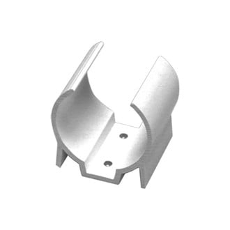 Beckson® - Clip-Mate™ White Plastic Clip for 7/8"-1-1/8" D Poles, 2 Pieces