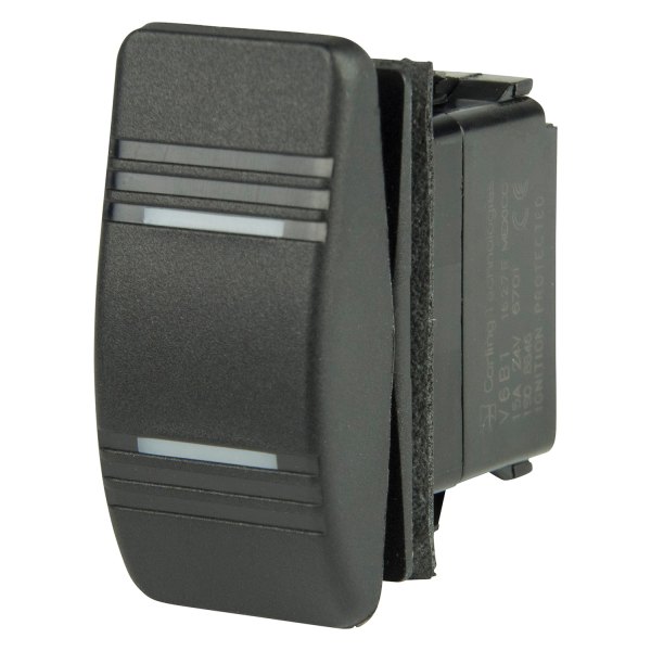BEP® - 12 - 24 V DC 15/20 A On/Off/On 1-Pole 2-Circuit Double Throw SPDT 2 LED Rocker Switch