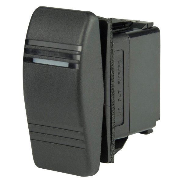 BEP® - 12 - 24 V DC 15/20 A On/Off/(On) 1-Pole 2-Circuit Double Throw SPDT 1 LED Rocker Switch