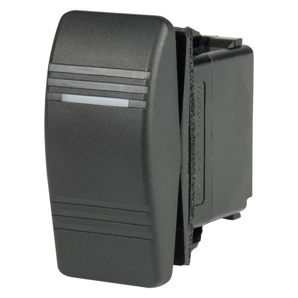 BEP® - Contura™ 12 - 24 V DC 15/20 A On/Off/On 2-Pole 2-Circuit Double Throw DPDT 1 LED Rocker Switch