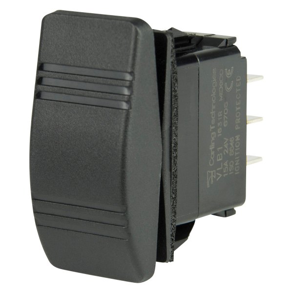 BEP® - 12 - 24 V DC 15/20 A On/Off/On 2-Pole 2-Circuit Double Throw DPDT Rocker Switch