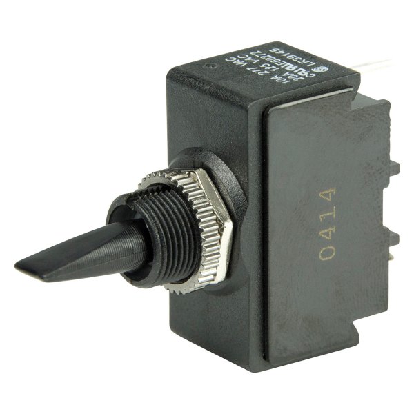 BEP® - 12 V DC 25 A On/Off/On Black 1-Pole 2-Circuit Double Throw SPDT Toggle Switch