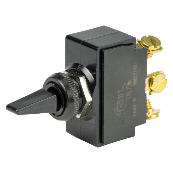 BEP® - 12 V DC 25 A (On)/Off/(On) 1-Pole 2-Circuit Double Throw SPDT Toggle Switch