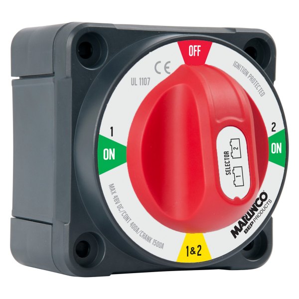 BEP® - ProInstaller™ 48 V DC 400 A 4-Way Disconnect Selector Battery Switch