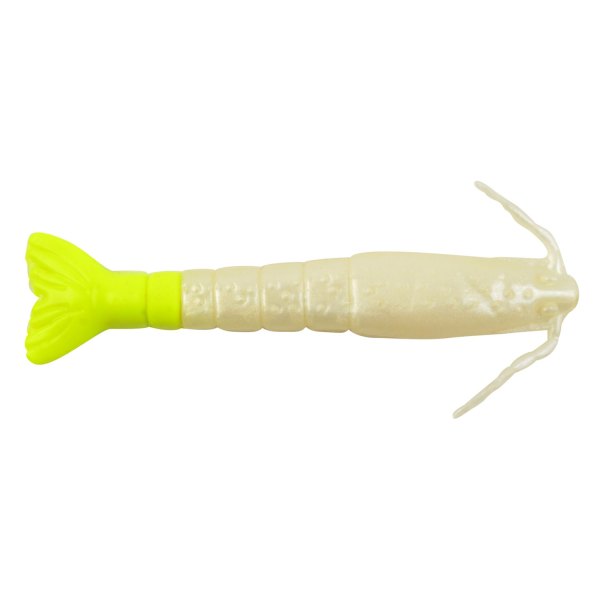 Berkley® - Gulp! Alive!™ Shrimp 4" Pearl White/Chartreuse Soft Bait