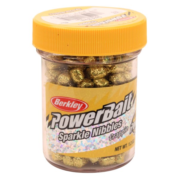 Berkley® SCSN-GR - PowerBait™ 1.2 lb Gold Rush Sparkle Crappie Nibbles 