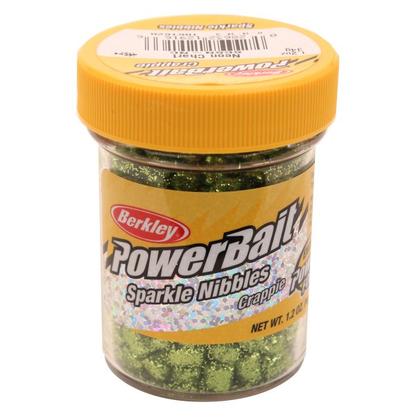 Berkley® - PowerBait™ 1.2 lb Neon Chartreuse Sparkle Crappie Nibbles