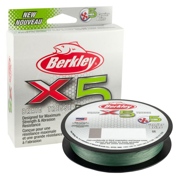Berkley® - Superline 164 yd 80 lb Low-Vis Green X5 Braided Fishing Line