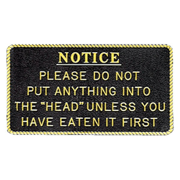Bernard Engraving® - "Please Do not Put Anything" Fun Plaque