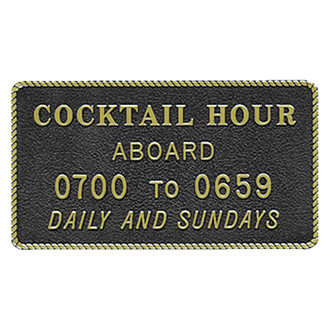 Bernard Engraving® - "Cocktail Hour" Fun Plaque