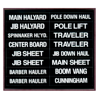 Bernard Engraving® - Label Set for Sailboats