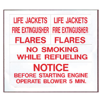 Bernard Engraving® - Safety Label Set 8 Pack