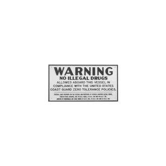 Bernard Engraving® - "Drug Warning" Plaque