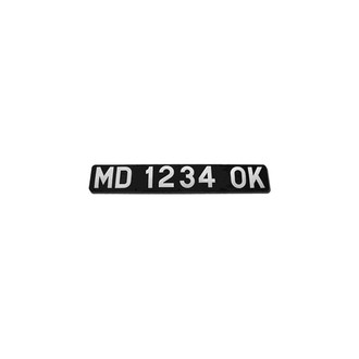 Bernard Engraving® - 24" Plastic White Boat Registration Plates