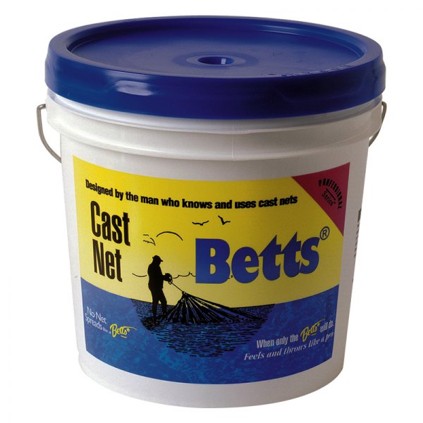 Betts® - Mullet 1" Mesh 10' R 1.2 lb Monofilament Cast Net