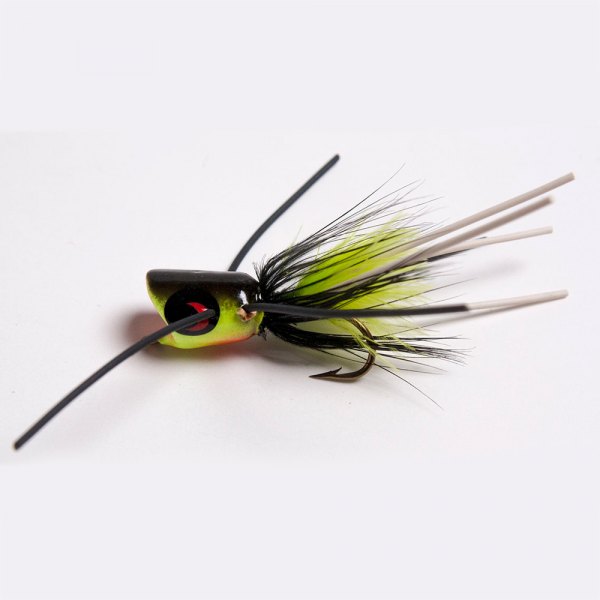Betts® - Top Pop™ #8 Frog/Black/Chartreuse Fly Lure