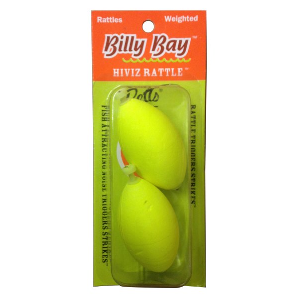 Betts® - Billy Bay™ HI VIZ Rattle™ 2-1/2" Yellow Floats, 2 Pieces