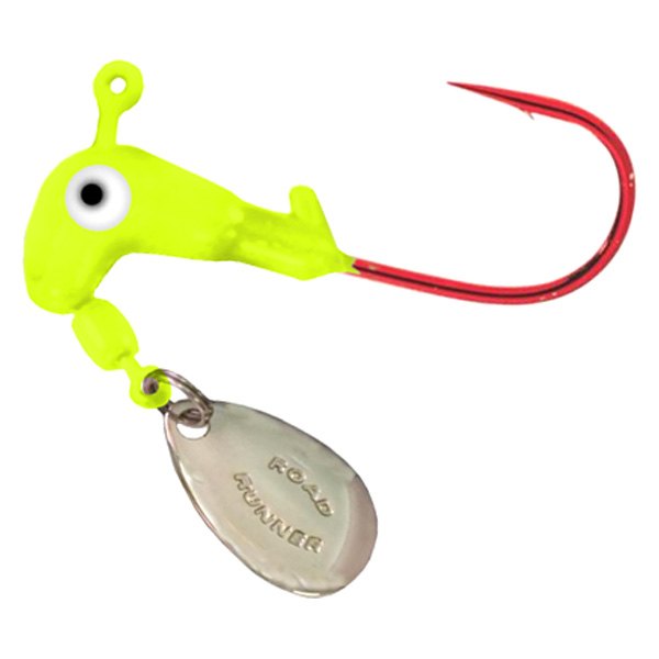 Blakemore® - Barbed Road Runner 1/16 oz. Chartreuse Jig Heads