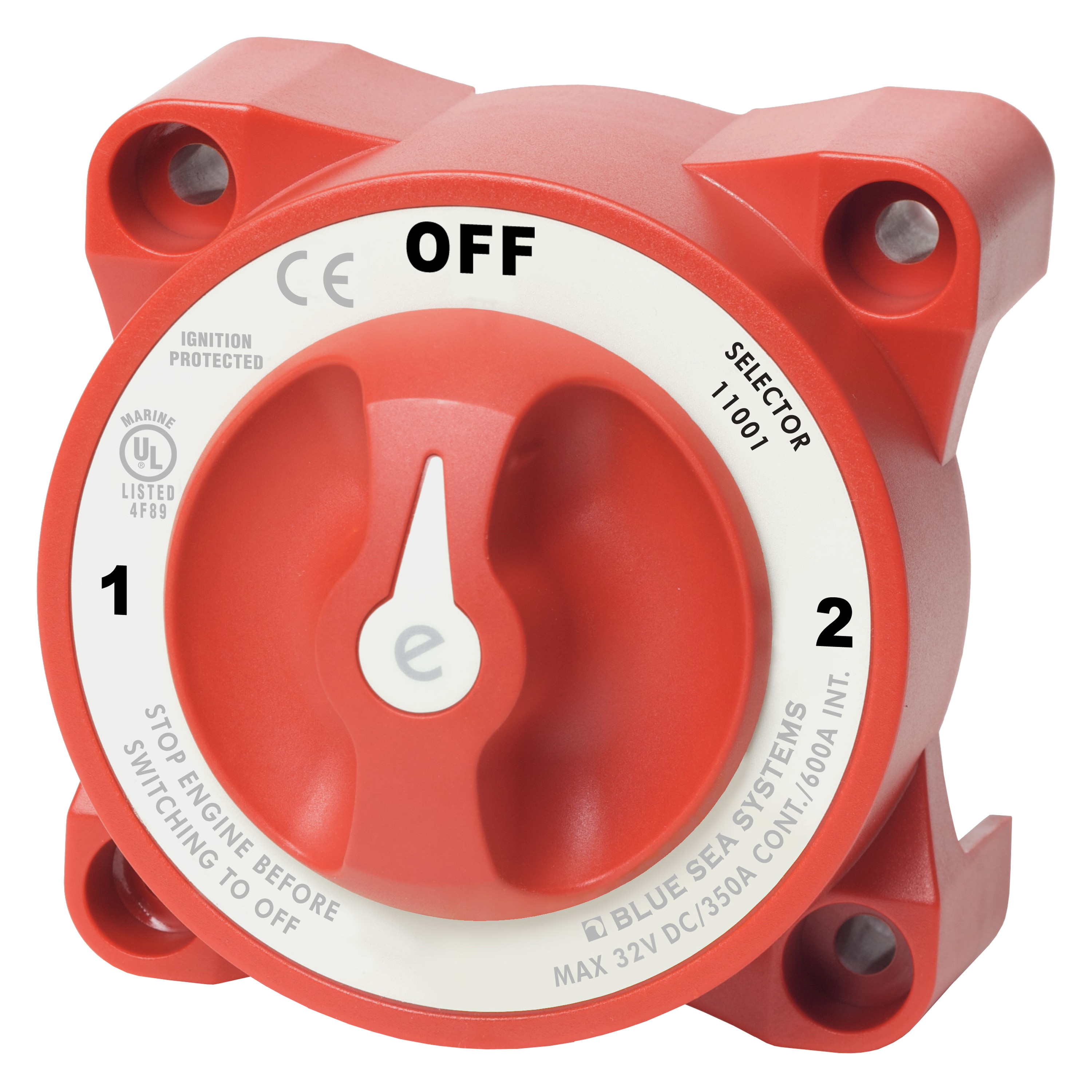 boa トール・スネークEP serial Blue Sea Systems® 11001 - e-Series™ 32 V DC 350 A 3-Position Red