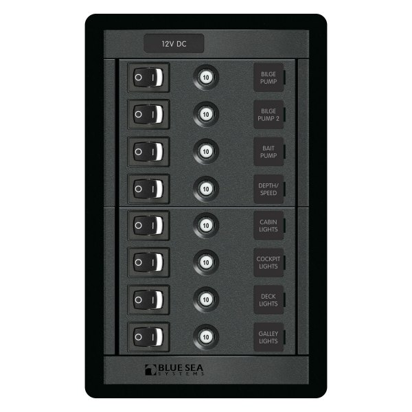 Blue Sea Systems® - 8-Position Switch CLB Vertical Panel