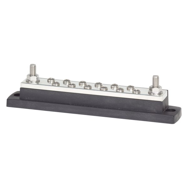 Blue Sea Systems® - MaxiBus 250A Bus Bar with Two 5/16"-18 Studs & Twelve #10-24 Screws