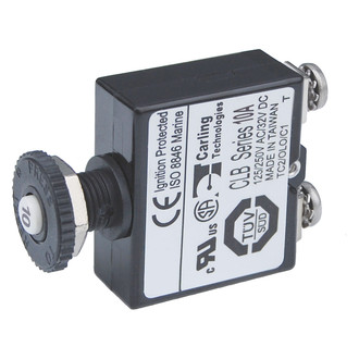 Blue Sea Systems® - Push Button Reset Only Screw Terminal Circuit Breaker