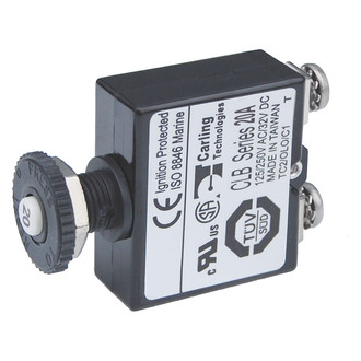 Blue Sea Systems® - Push Button Reset Only Screw Terminal Circuit Breaker