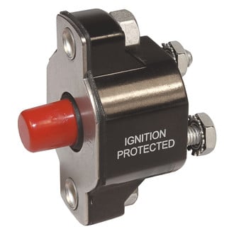 Blue Sea Systems® - Medium Duty Push Button Reset Only Circuit Breaker