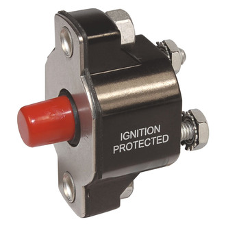Blue Sea Systems® - Medium Duty Push Button Reset Only Circuit Breaker