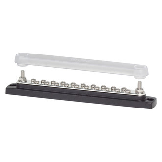 Blue Sea Systems® - Common 150 A Bus Bar with Cover, 20 Pieces