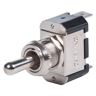 Blue Sea Systems® - WeatherDeck™ (On)/Off/On 1-Pole SPDT Quick Connect Tab Toggle Switch