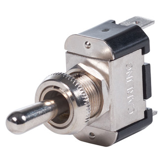 Blue Sea Systems® - WeatherDeck™ (On)/Off/(On) 1-Pole SPDT Quick Connect Tab Toggle Switch