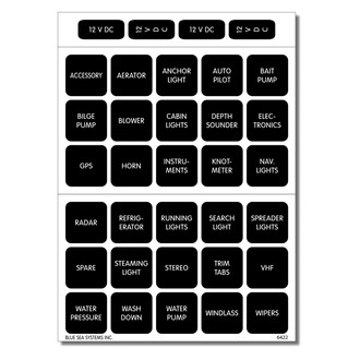Blue Sea Systems® - Waterproof DC Label Kit