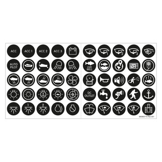 Blue Sea Systems® - Label Push Button Switch Kit