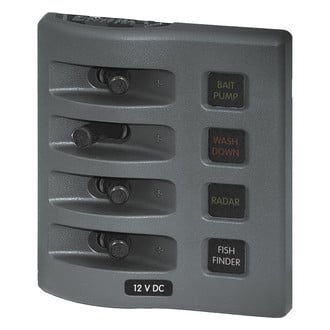 Blue Sea Systems® - WeatherDeck™ 12V DC Waterproof Fuse Panel