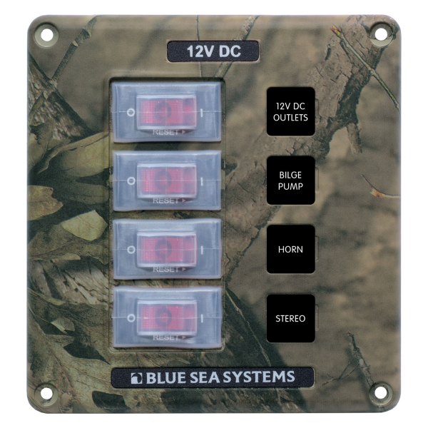 Blue Sea Systems® - Water-Resistant Circuit Breaker Switch Panel