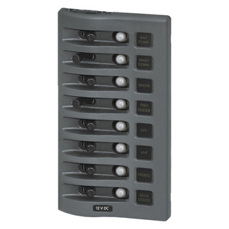 Blue Sea Systems® - WeatherDeck™ 12V DC Waterproof Circuit Breaker Panel