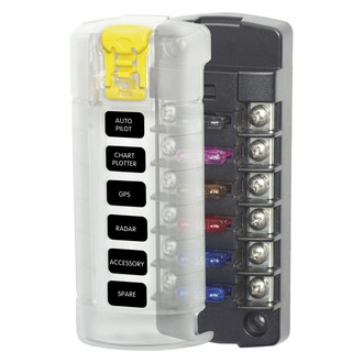 Blue Sea Systems® - ST Blade Fuse Block with Cover