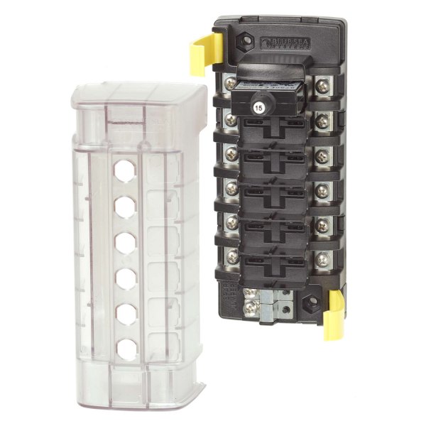 Blue Sea Systems® - ST CLB Circuit Breaker Block with 6 Independent Circuits