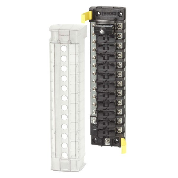 Blue Sea Systems® - ST CLB Circuit Breaker Block with 12 Position with Negative Bus