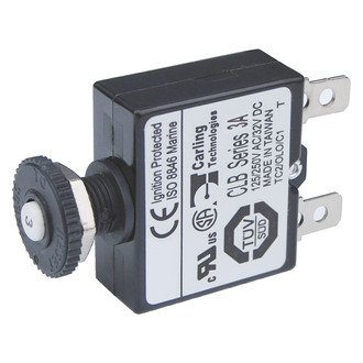 Blue Sea Systems® - Push Button Reset Only Quick Connect Circuit Breaker