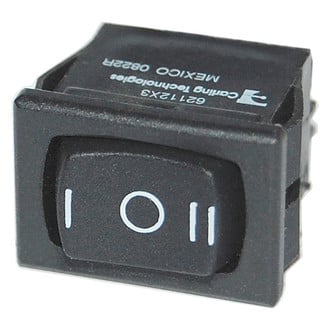 Blue Sea Systems® 7484 - 8/10 A (On)/Off/(On) Gray SPDT Quick Connect Tab Rocker Switch
