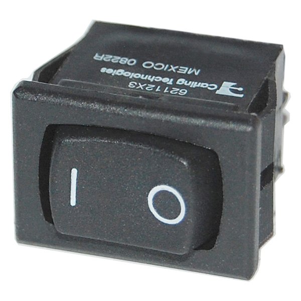 Blue Sea Systems® - 8/10 A (On)/Off/(On) Black SPDT Quick Connect Tab Rocker Switch