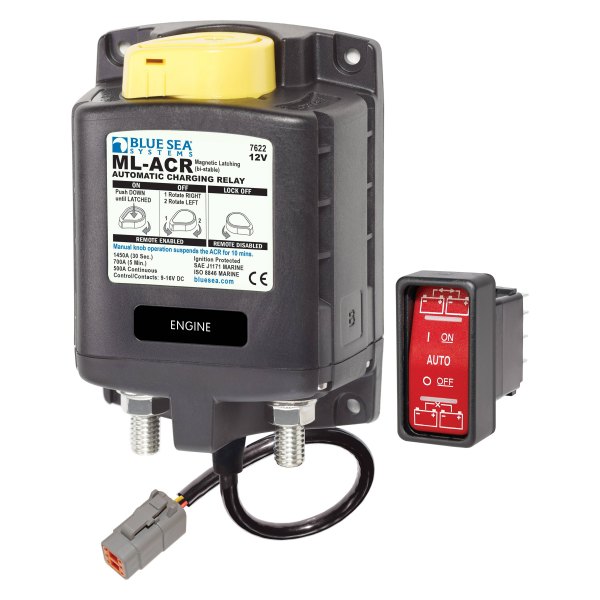 Blue Sea Systems® - ML-ACR Automatic Charging Relay with Manual Control