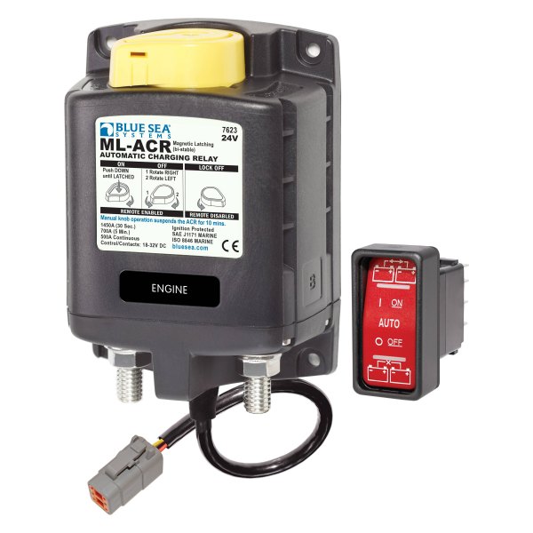 Blue Sea Systems® - ML-ACR Automatic Charging Relay with Manual Control